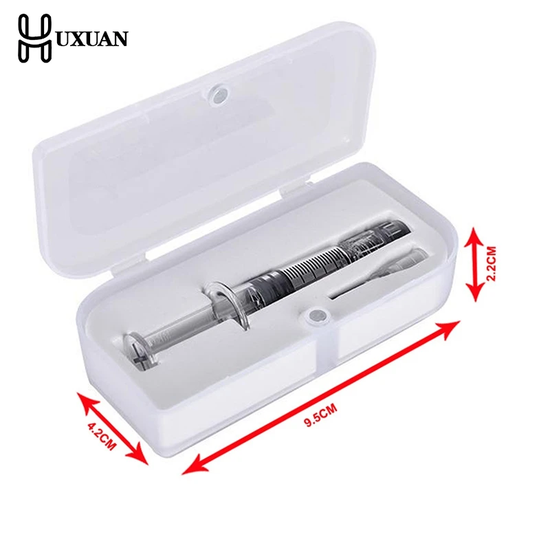 1ml Glass Syringe Borosilicate Glass Prefillable Syringe Optional Capacity Heat-resistant Reusable Borosilicate Glass