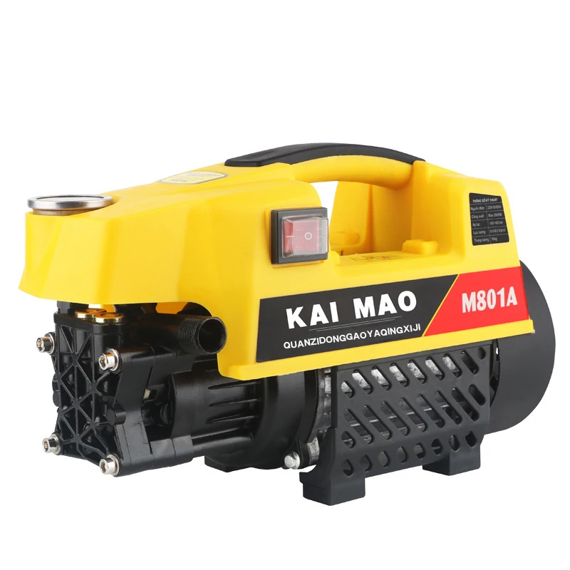 Multifunction  High Pressure Car Wash Machine Home Cleaning Equipment Small Portable Water Gun Brush Automatic Wash Pump 1800W