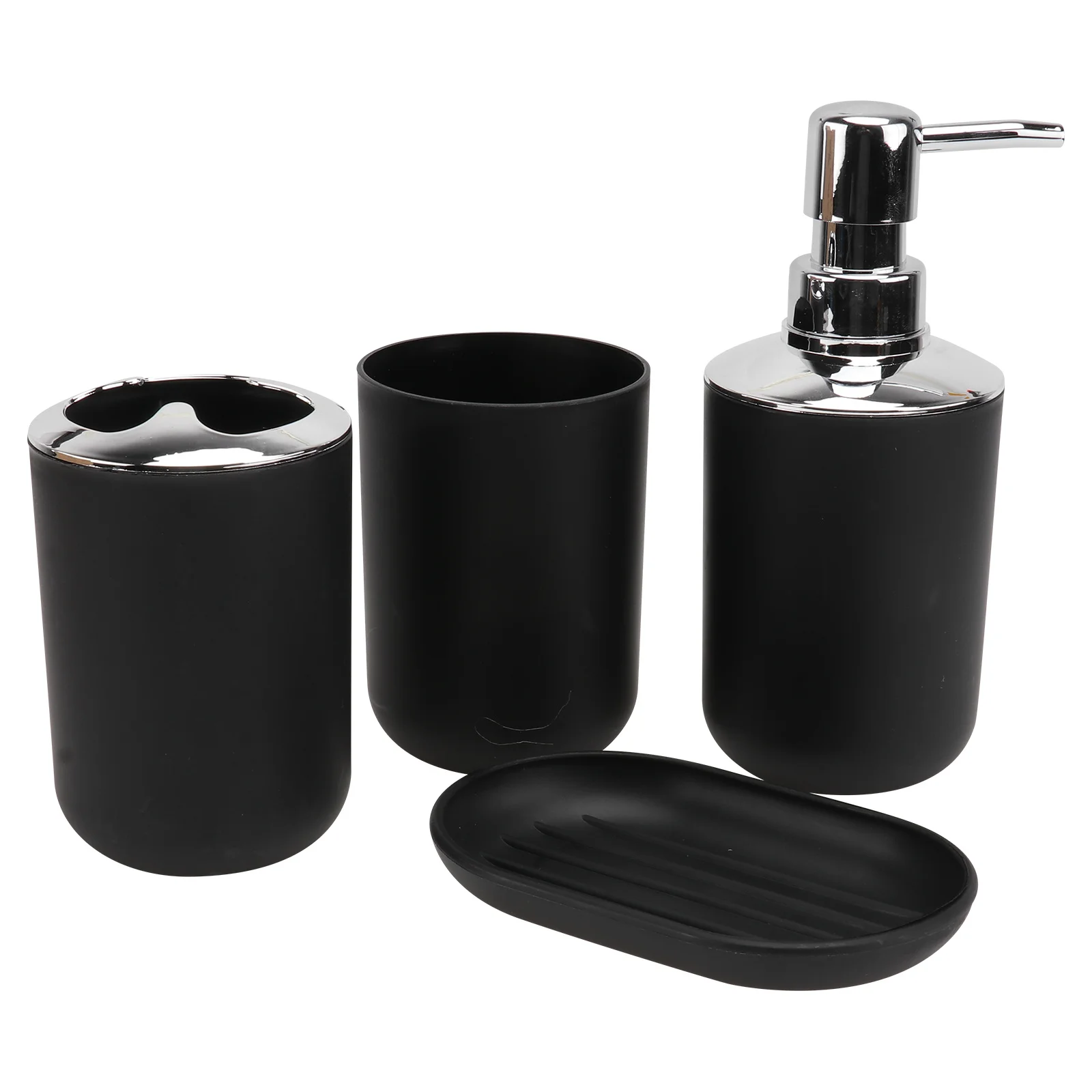 

1Set Bathroom Wash Set 4 Piece Sink Accessories for Toothbrush Soap Storage Home Hotel Use Organizer Kit