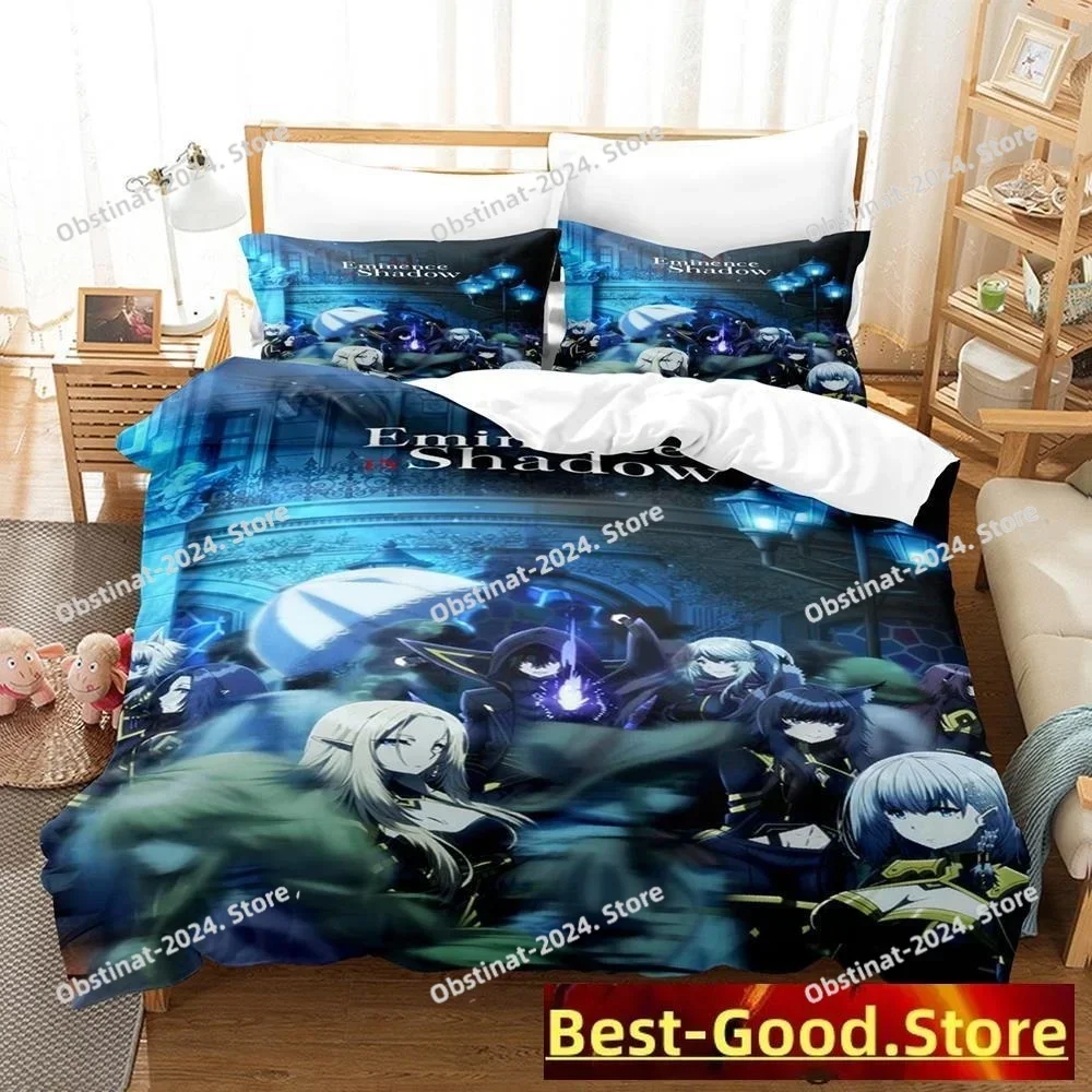 The Eminence in Shadow 3D Printing Comforter Bedding Set,Duvet Cover Bed Set Quilt Cover Pillowcase,King Queen Size Bedding Set