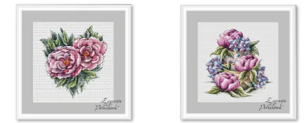 Kreuzstich-Set, beidseitig mit DMC-Stickgarn handbestickt, Winter-Weihnachtsfeier-Girlande