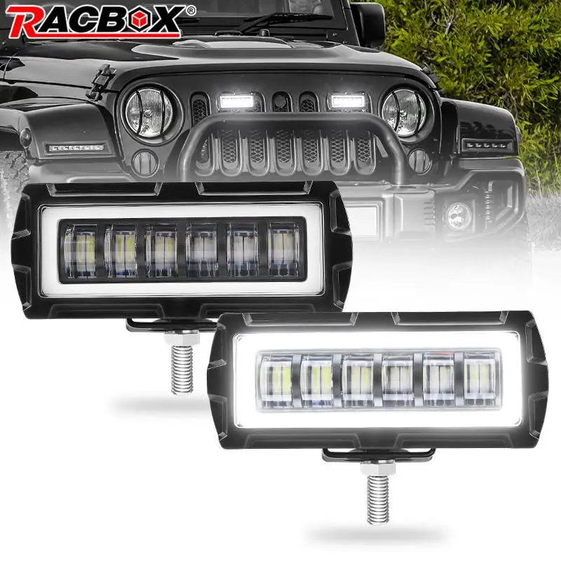 5 Inch Pods LED Work Light White Daytime Running Lights 12V 24V DRL for Jeep Lada Car Truck Motorbike 4x4 4WD ATV Lorry Van Bus