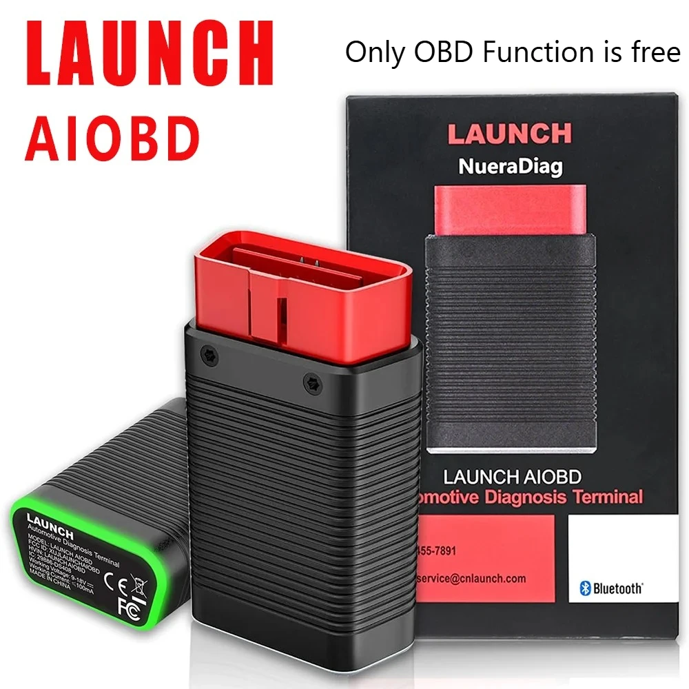 Lastest LAUNCH AIOBD Bluetooth Connector Car Diagnostic Tools Full OBD Function OBD2 Scanner For Android IOS System