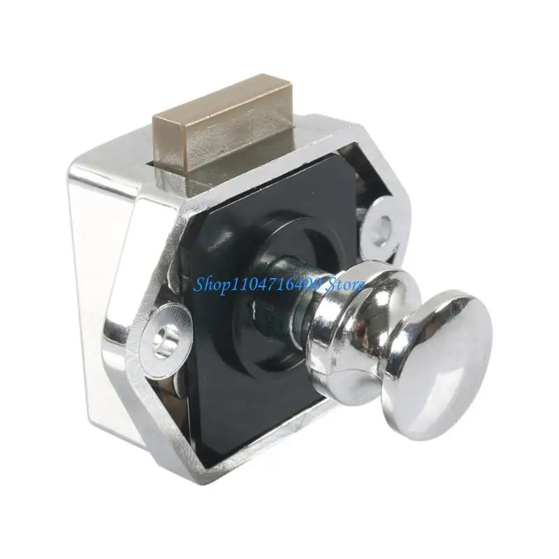 

y1gd Trailer Cabinet Push Button Latches with Spare Cover Strong Metal ABS Mechanism