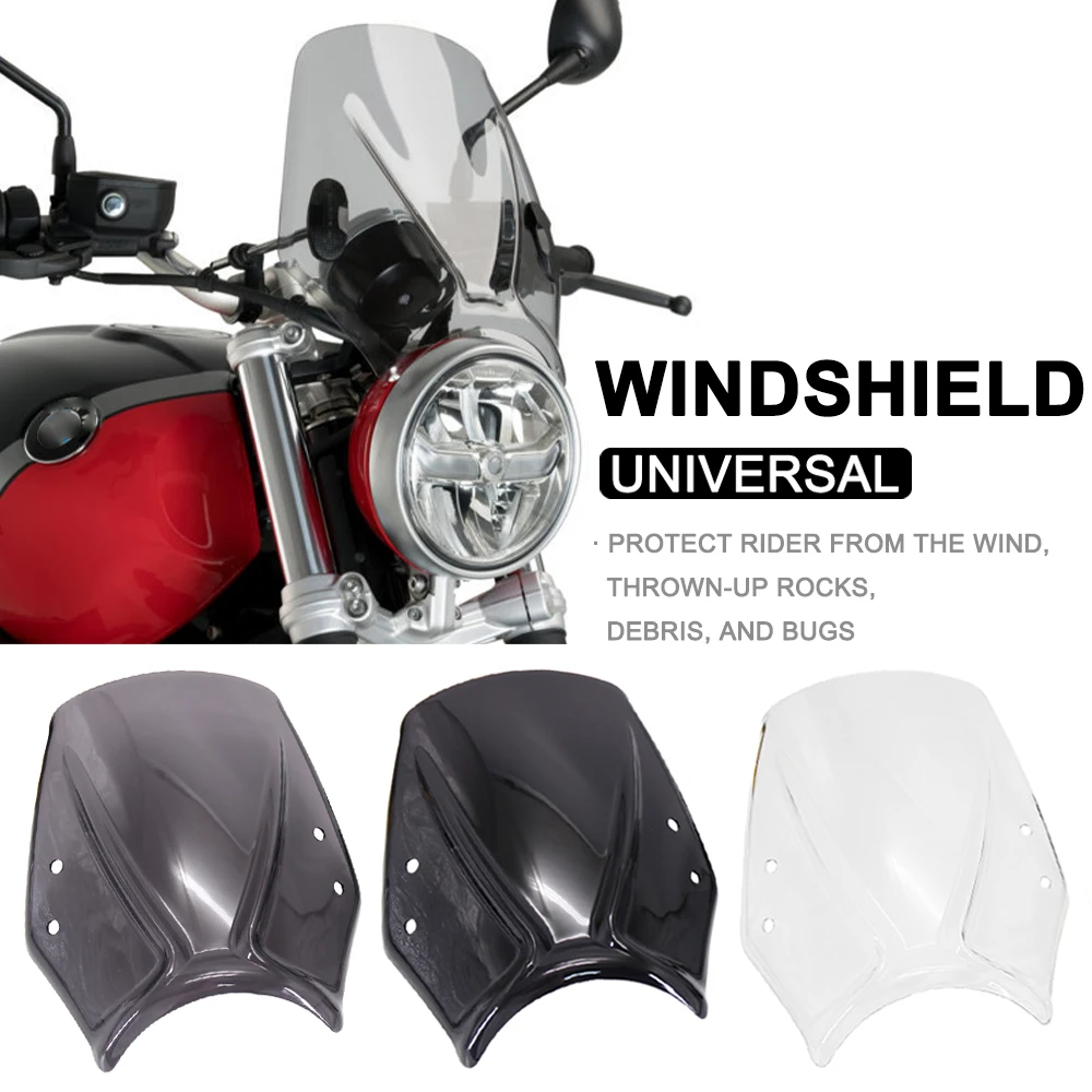 

Motorcycle Accessories R NineT Sports Windscreen Windshield Viser Visor Wind Deflectors For BMW R9T RNINET R NINE T RnineT