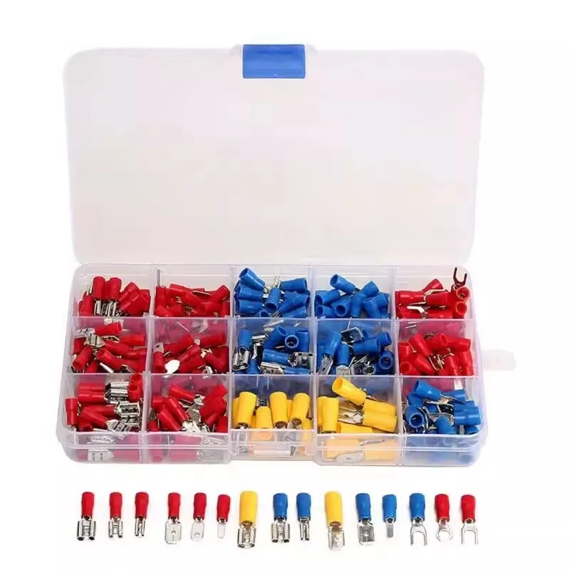 Terminal prensado en frรญo aislado, 280 piezas, AWG 22-10, 0,5mm ยฒ ~ 6,0mm ยฒ para alicates de prensado, juego de conectores, Terminal de crimpado