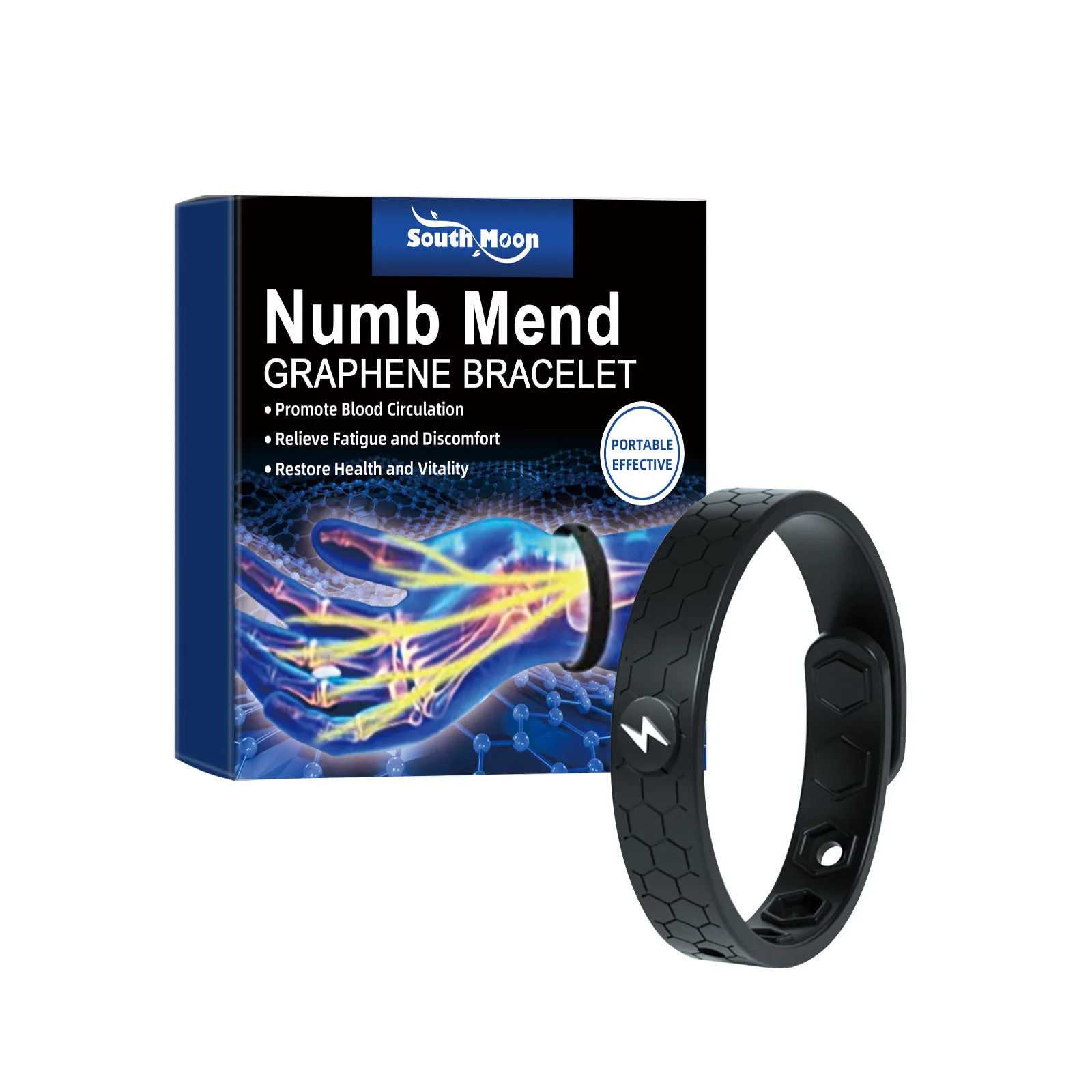 Energy Wristband Relieve Wrist Hand Joint Pain Anti Fatigue Stress Promote Blood Circulation