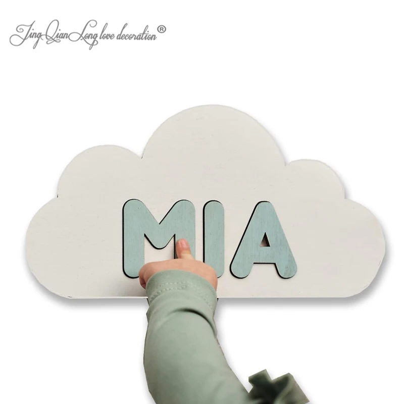 

Деревянная головоломка с именем на заказ, пасхальный подарок на первый день рождения, декор для детской комнаты, персонализированные игрушки для малышей, подарки для детей, знак с личным именем для девочек