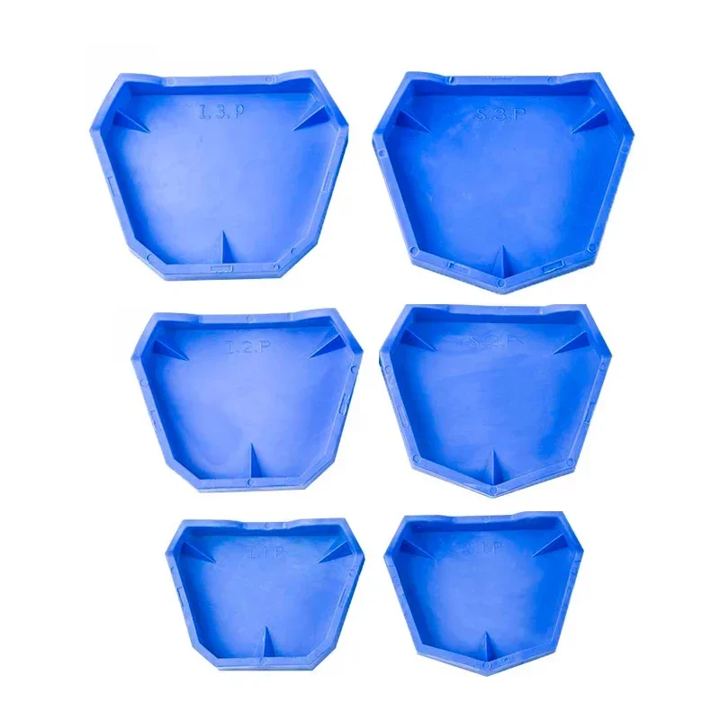 

6Pcs/set 3 Sizes Dental Lab Mold Plaster Base Denture Tray Dental Lab Former Base Kit Dentist Model Base Set