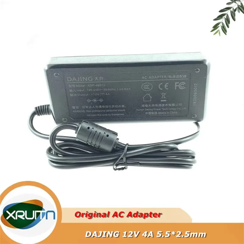 

Genuine DAJING 12V 4A AC DC Power Adapter 48W ADP-48D12 ADP-48D2 for TV LCD Monitor Laptop Power Supply Adaptor Charger