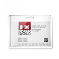 Portatarjetas de identificación transparente acrílico, portatarjetas de nombre para trabajadores de empleados, reuniones de oficina, empresa, escuela, estudiantes, tarjeteros de autobús