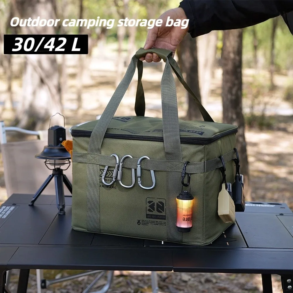 MOUNTAINHIKER 30L Camping-Aufbewahrungstasche, faltbar, großes Fassungsvermögen, Werkzeug, Camping, Picknick, Aufbewahrungstasche, wasserdicht