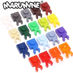 Marumine 400PCS MOC Modified Bricks 1x1 Opening Clamp Thickness Vertical Compatible with 60897 4085 Building Blocks Accessories