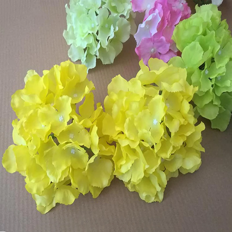 

Triangle Large Hydrangea Head 18CM Wedding Simulation Flower Wall Road Lead False Silk Flowers DIY Decor Aeccesories Arch Balls
