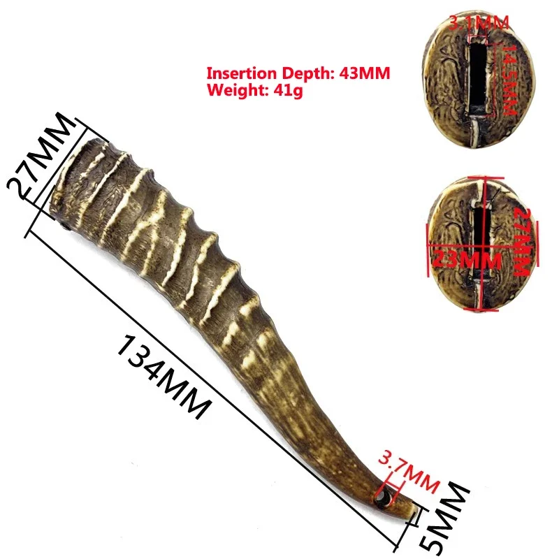 مريحة سكين المطبخ مقبض الراتنج عنق الرحم الغزلان القرن الساشيمي فائدة اللحوم الفاكهة القطاعة مقبض سكين DIY بها بنفسك المتحمسين هدية