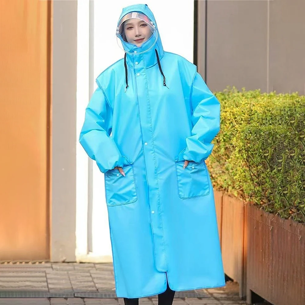 

Взрослый Mackintosh, цельный, непромокаемый, для учащихся средней школы, увеличенный, утолщенный, для взрослых, для мужчин и женщин, походы на открытом воздухе