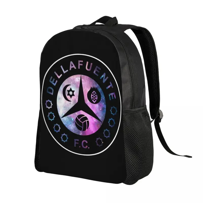 Mochilas de rapero español personalizadas con logotipo de delafuente para hombres y mujeres, bolsa de libros para estudiantes universitarios, se adapta a bolsas para portátiles de 15 pulgadas