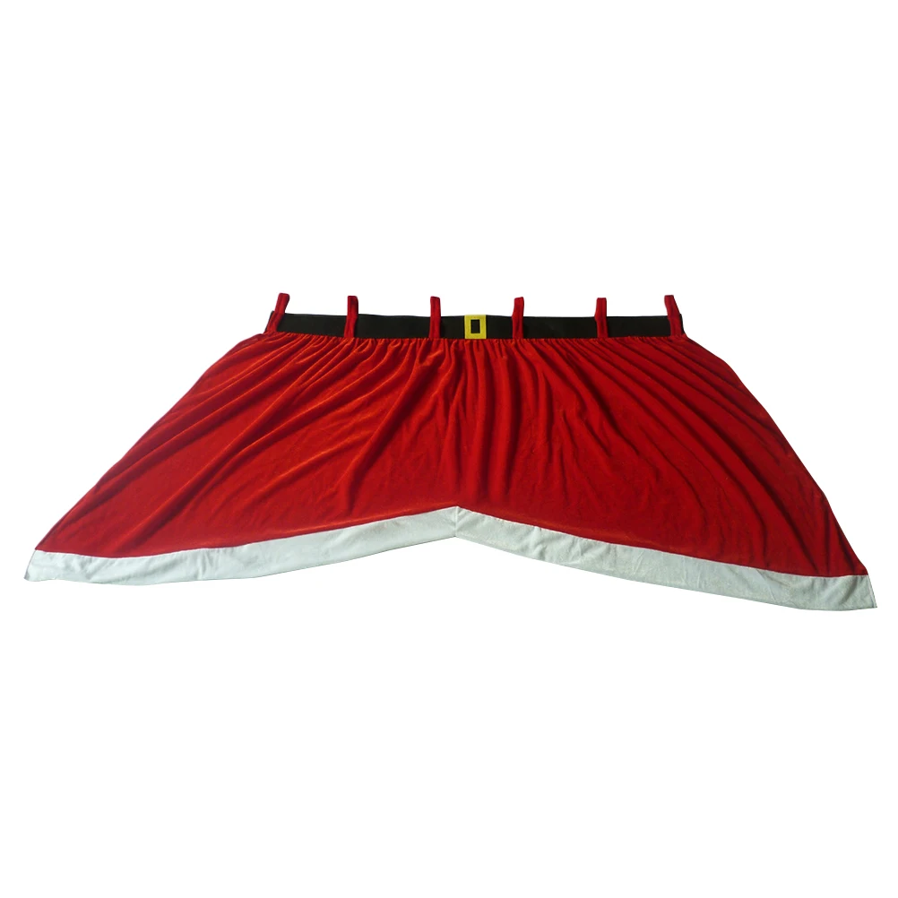 

Christmas Curtains Xmas Drapery Red Decorative Winter Bedroom Kids Nursery Living Room Holiday Window Treatments Anti Fading