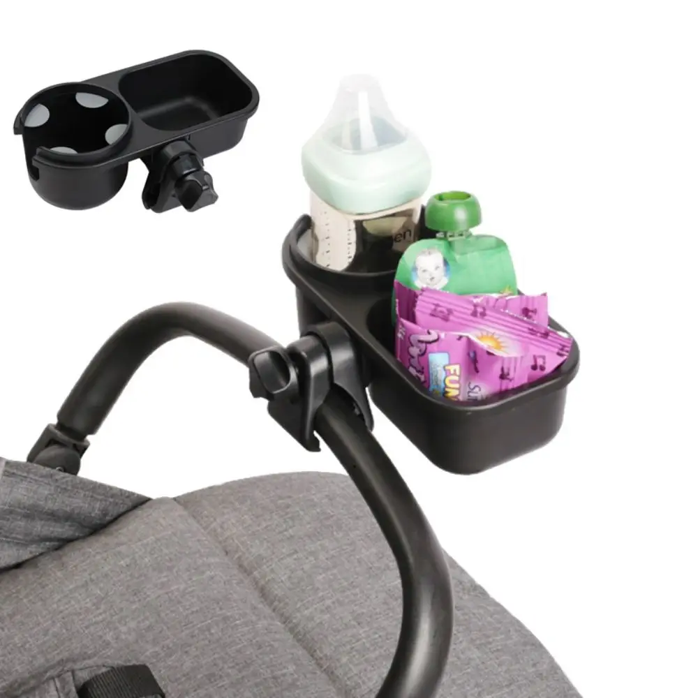 

2-in-1 Baby Bottles Rack Quick Release Silicone Gasket Baby Cup Holder Black Non-slip Milk Bottle Holder