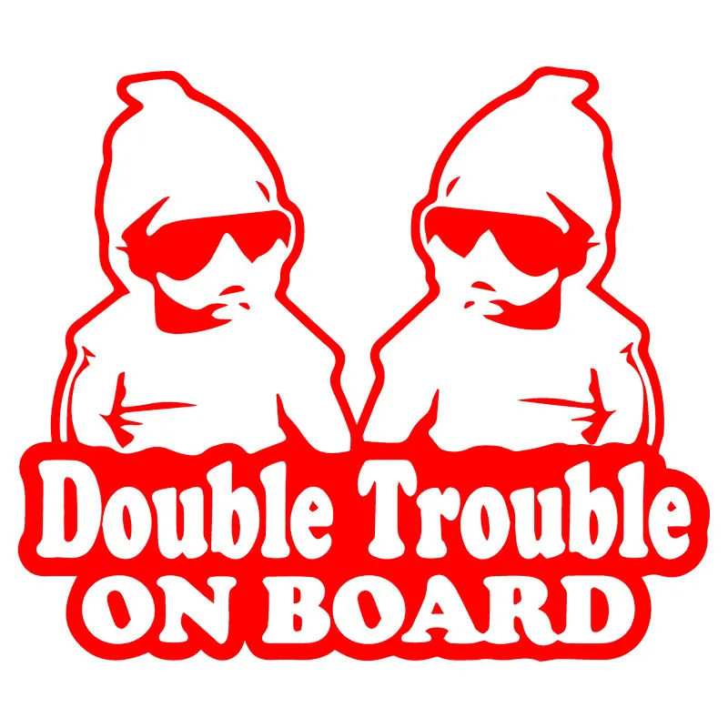 

Funny, Cute, Twins Baby, Rear Window, Vinyl, Decal, Sticker, PVC