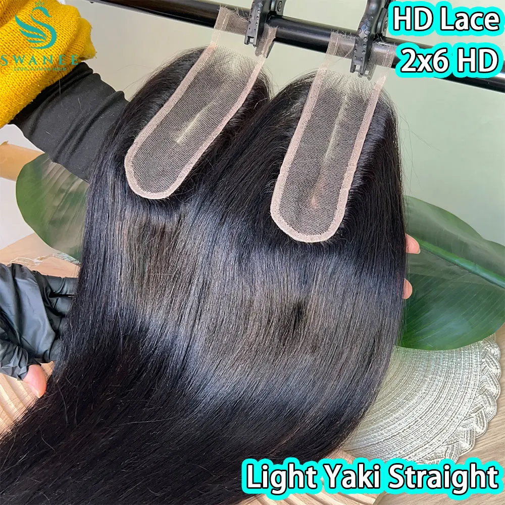 

Светлые яки, прямые 2x6, 13x4, расплавленная кожа, HD кружевная застежка, только средний пробор, предварительно выщипанные человеческие волосы для женщин, натуральные волосы