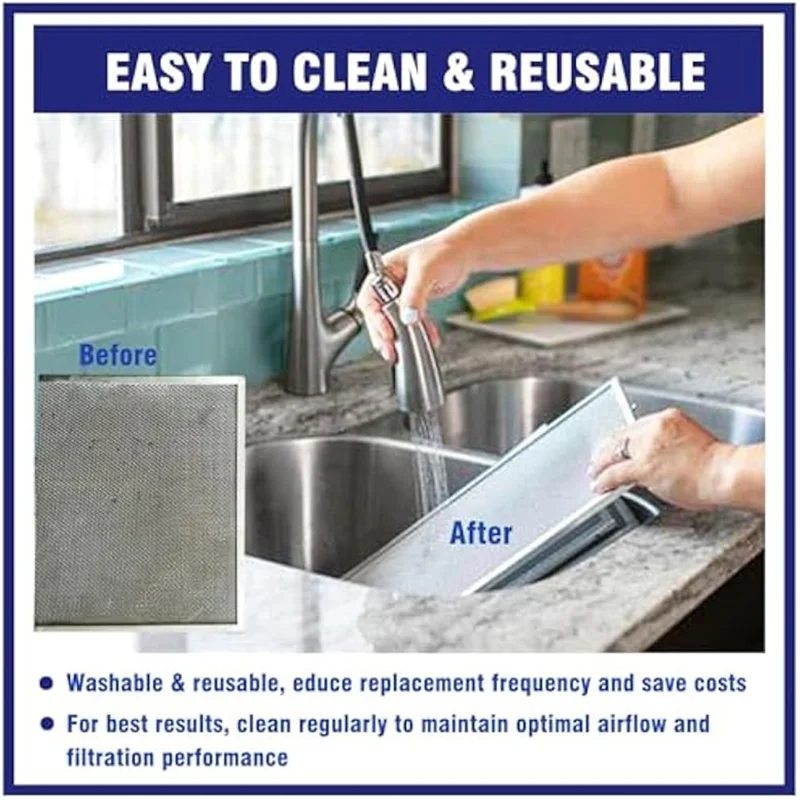 

AAAN-4Pcs WB02X11011 Range Hood Grease Filter Replacement For GE JV636H1SS JV636H2SS JV536H1SS JV536H2SS JV535H1WW JV635H1BB