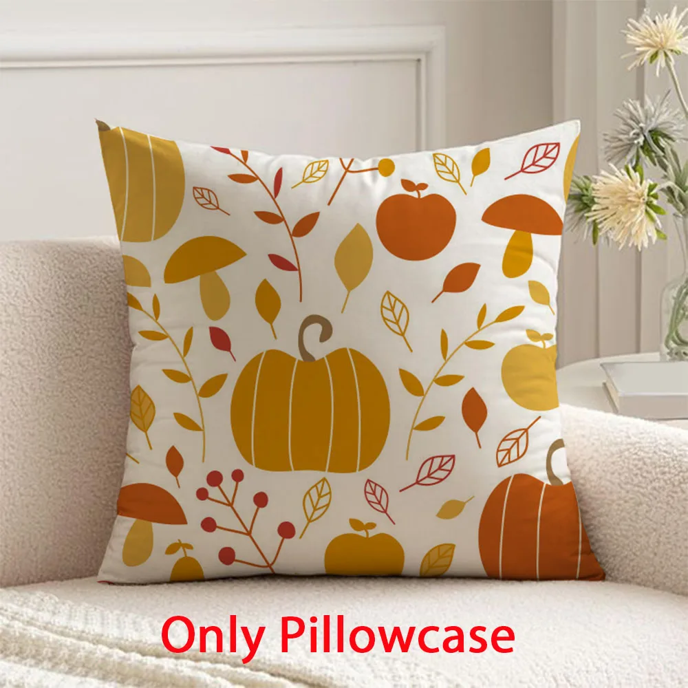 

Harvest Festival Pillow cover decorative 45x45 cushions cover for Pumpkin pattern pillow case Autumn Thanksgiving Day decor