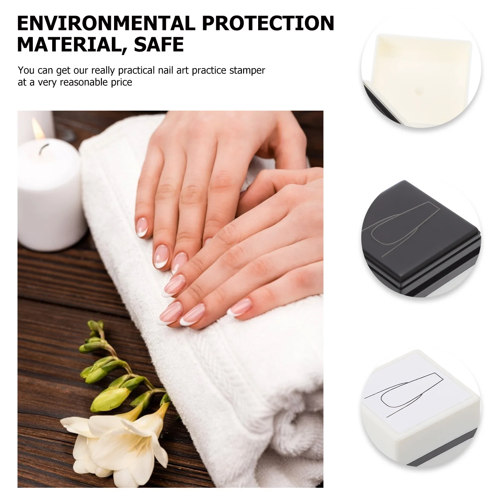 Nail Stamp Mold Salon Painting Tool Beauty Practicing Practice Supply Plastic Manicure Stamper Seal