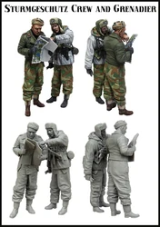 1:35 Scale Die-casting Resin Assembled Model World War Soldier Model Needs To Be Hand-colored Assembled Model Free Shipping