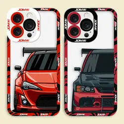 Sports Car JDM Drift Clear Phone Case For Infinix HOT 40 30 30I 20 20I 20S 12 12I 11 11S 10I ZERO 20 30 TECNO SPARK 10 20 Case