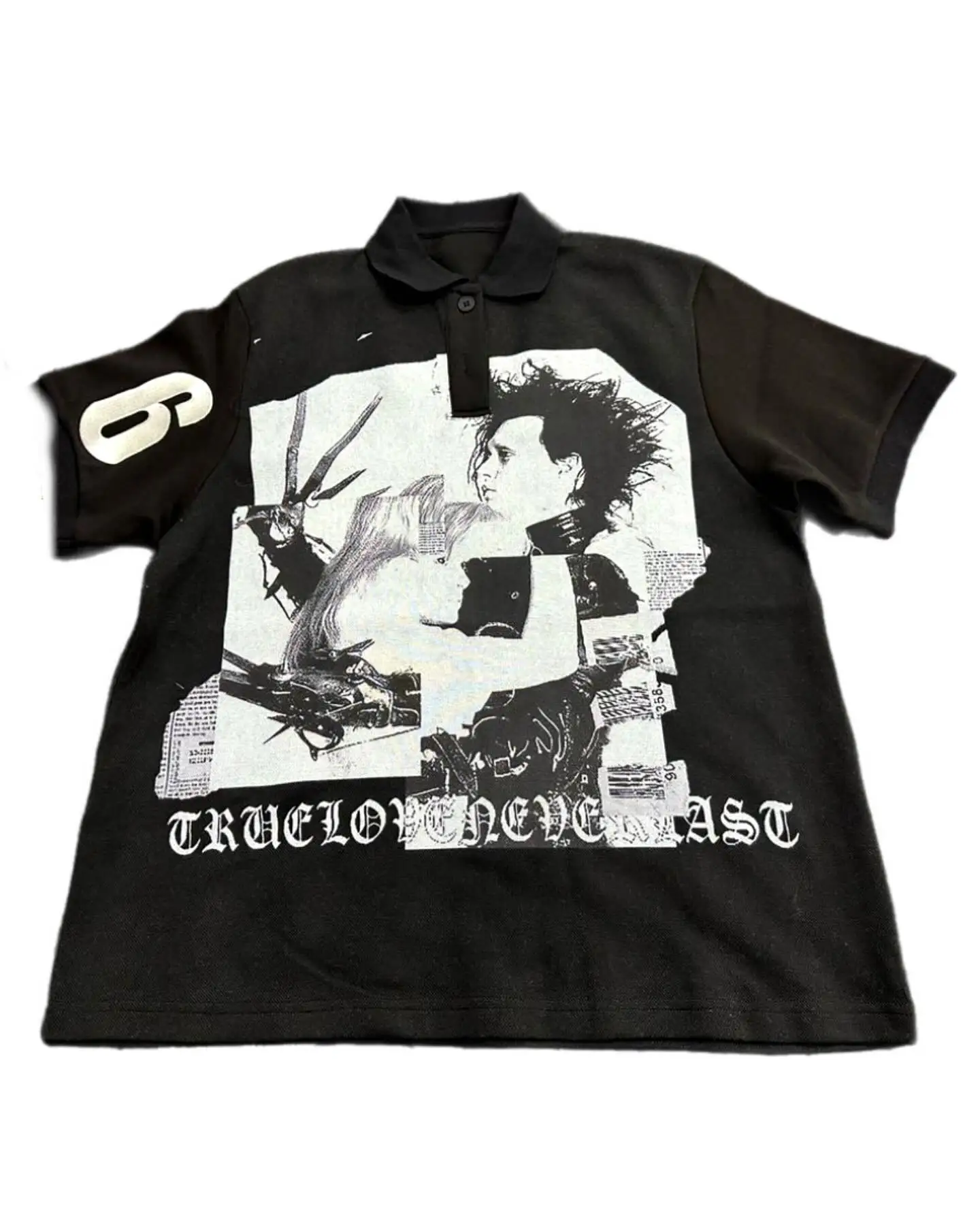 

American Vintage Print Graphic T Shirts Cotton Men Women Drolandmiller Goth Style Streetwear Harajuku Polo Short Sleeve Y2k Tops