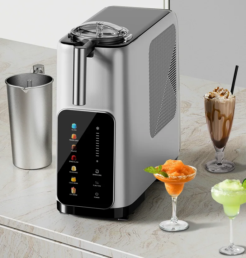 Mini Compressor Electric Ice Cream and Slushie Maker for Milk Smoothies Outdoor & Home Use Soft Serve Machine