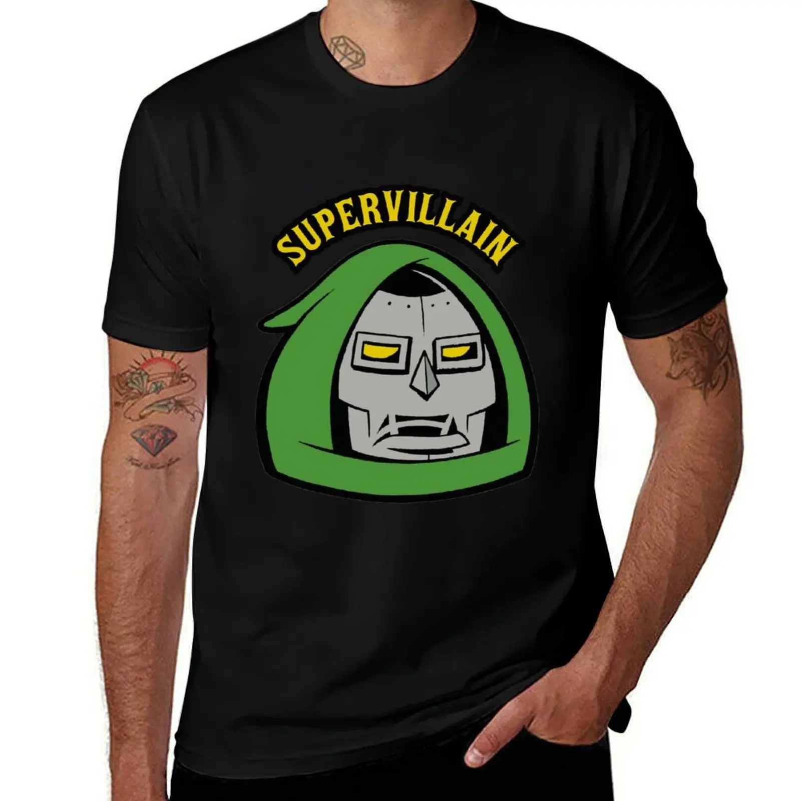 Футболка Supervillain, повседневная модная футболка с коротким рукавом