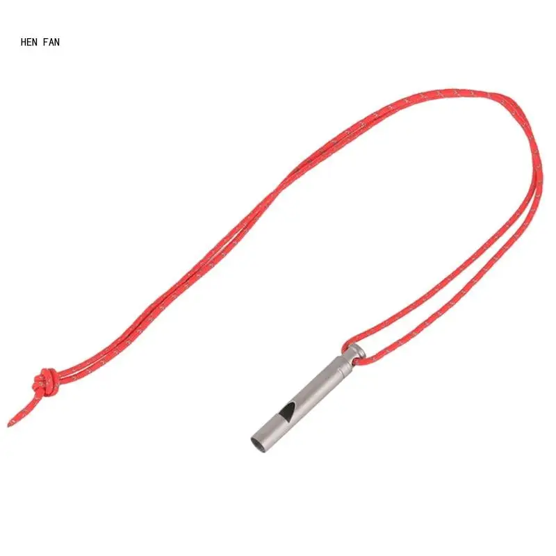 

Titaniums Survivals Louds Outdoor Emergencies With Cord Waterproof Outdoor Tool for Women Man M89D