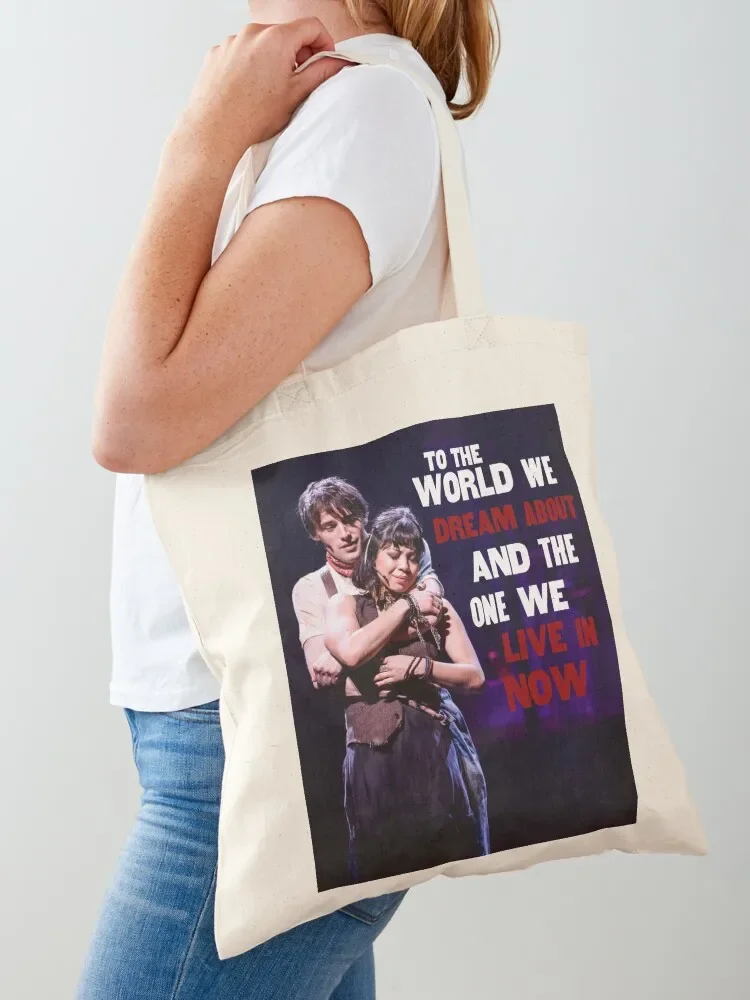 

To The World We Dream About And The One We Live In Now Hadestown Tote Bag Woman shopper bag hand bag Shopper handbag