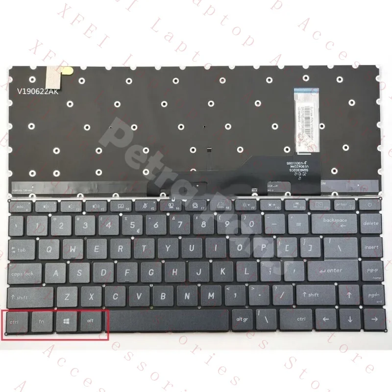 

Клавиатура с подсветкой US для MSI Modern 15 MS-14C1 MS-14C2 MS-1551