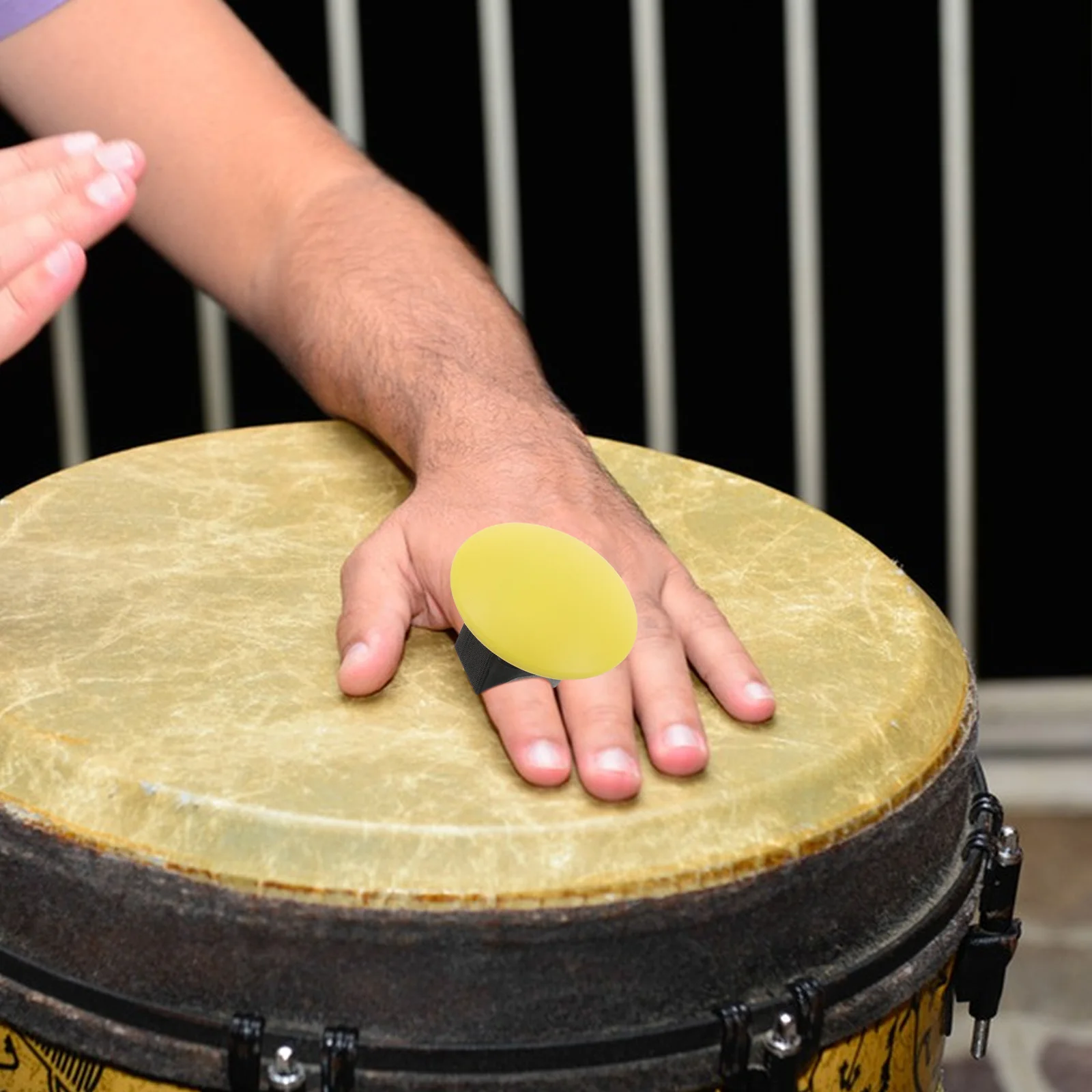 

African Drum Accessories Finger Plastic Hand Percussion Instrument For Ukulele Guitar Rhythm Lightweight Durable Versatile