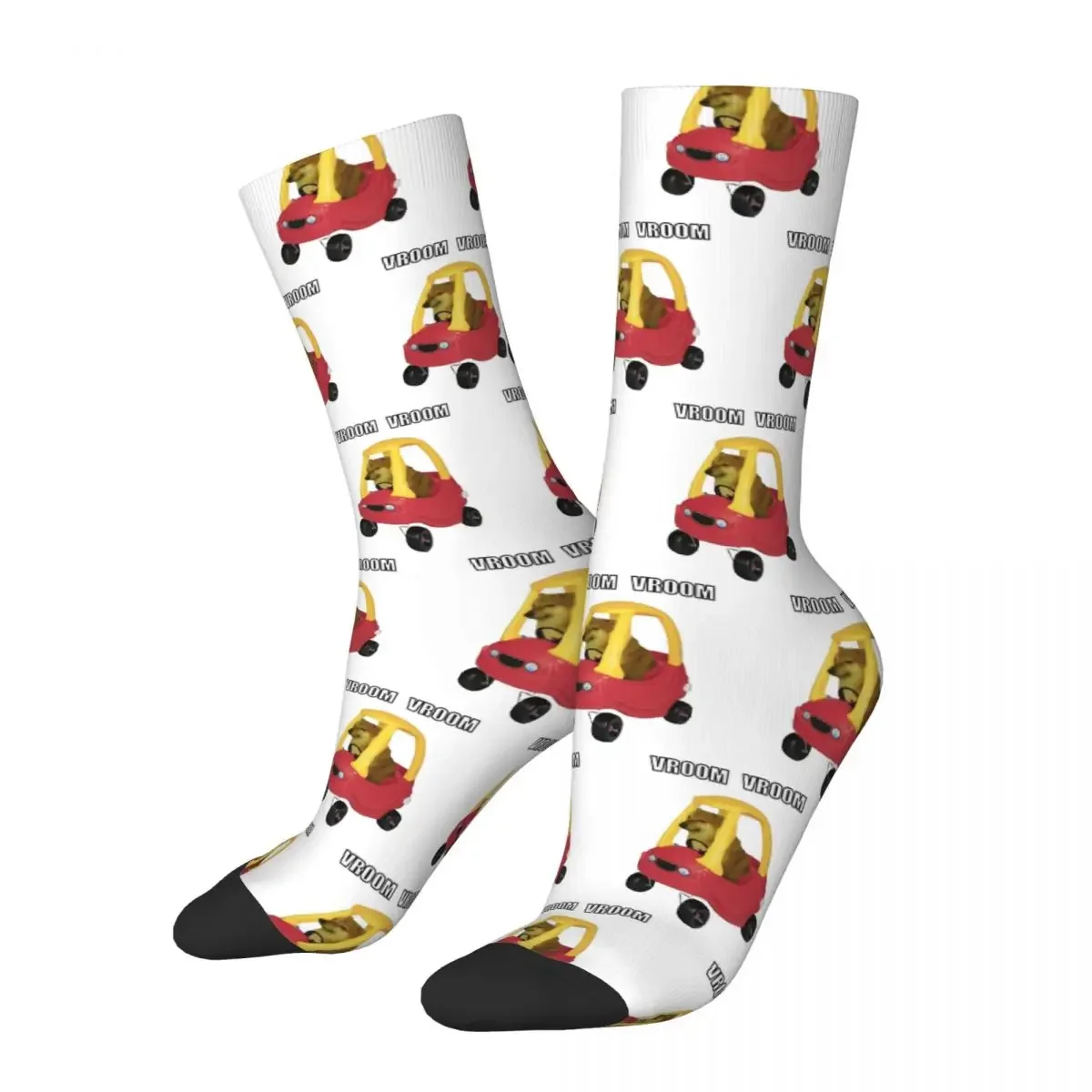 

Breathable Fashion Men's Women's Cheems Car Socks Non-slip Crew Socks for Men Women