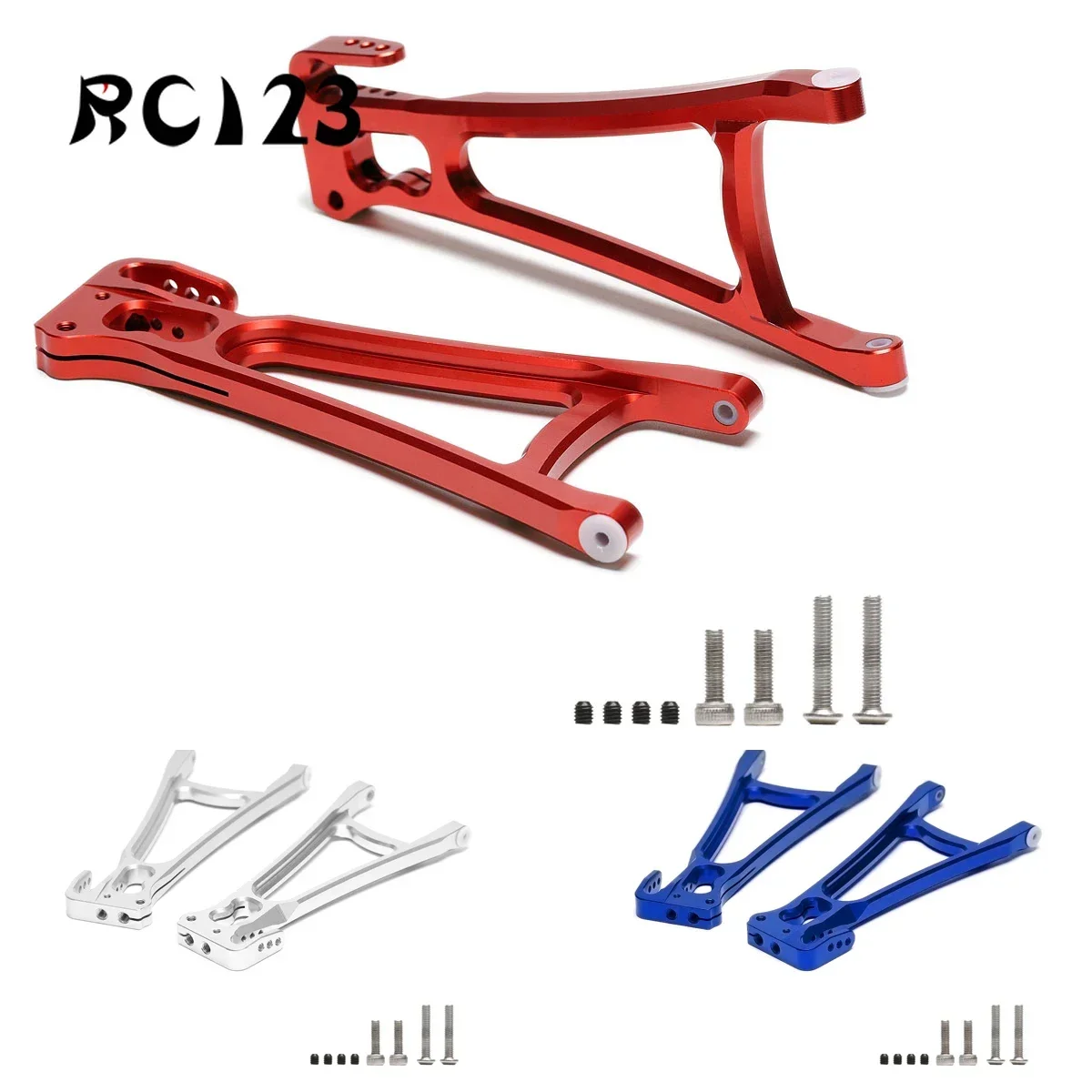 

2шт # 8633 # 8634 Задние верхние левые/правые рычаги из сплава для Rc 1/10 Traxxas E-Revo 2.0 Vxl 86086-4