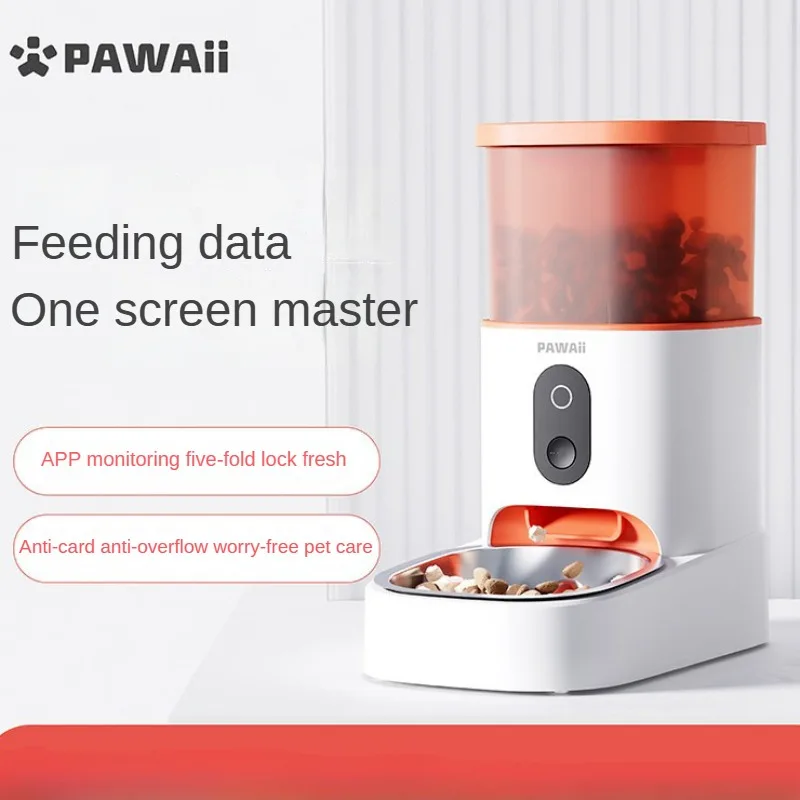 Automatic Pet Feeder APP Version WIFI Smart Pet Cat and Dog Feeding Machine Removable and Washable 3L Food Storage Bucket