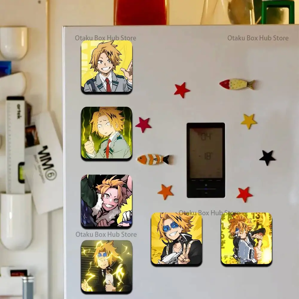 My H-Hero D-Denki Kaminari Cute Cartoon Anime Refrigerator Magnets Soft Magnetic Heat Transfer Refrigerator Magnets Gift