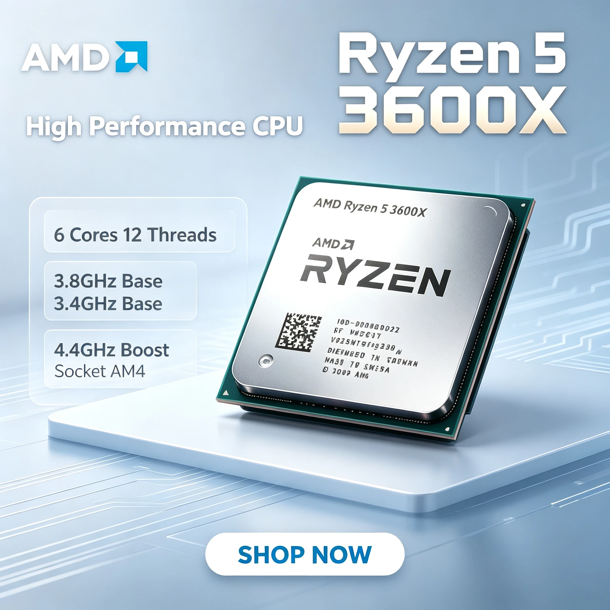 Amd Ryzen 5 3600X - Computer & Office - Shop desktop processors