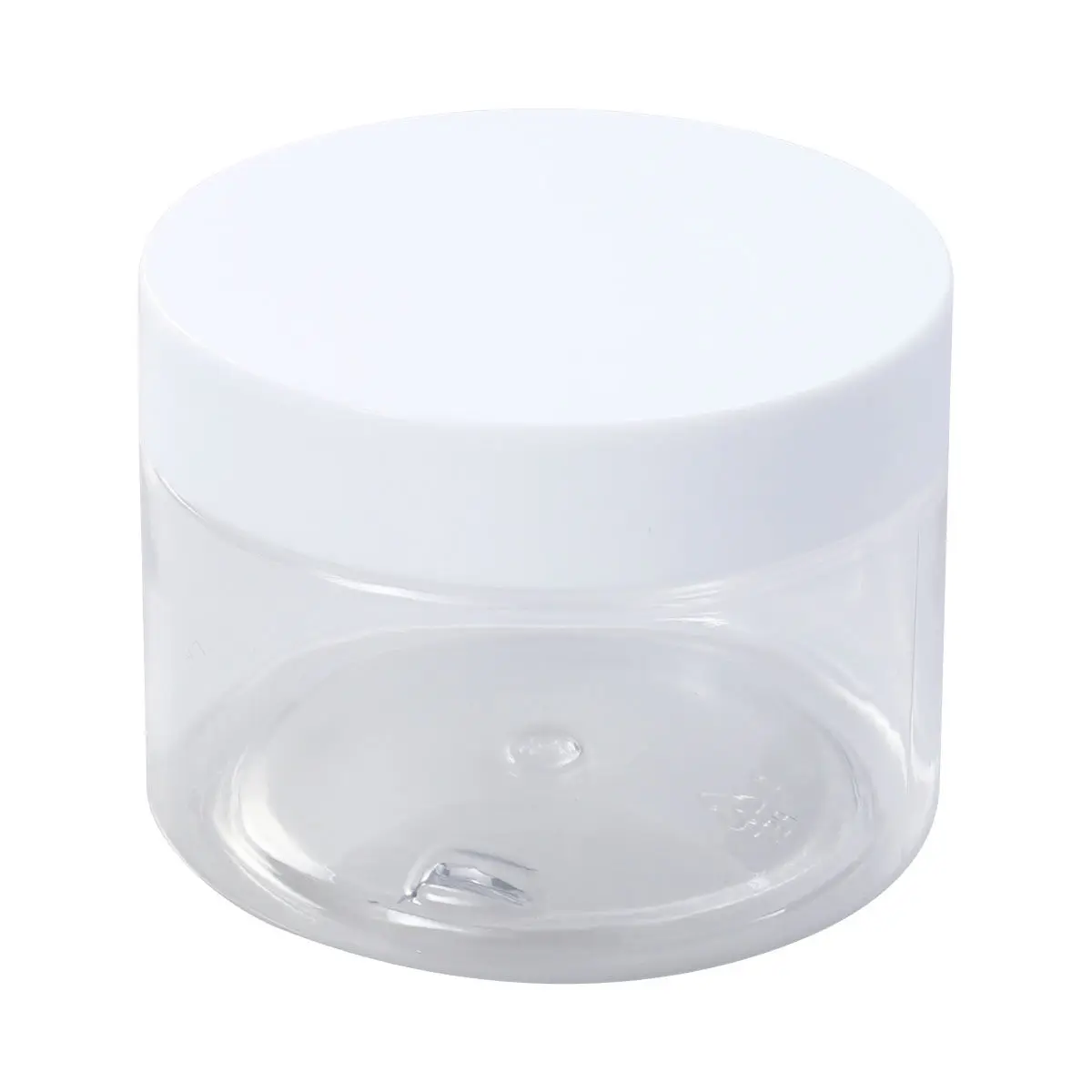 12Pcs Clear Plastic Wide-Mouth Clay Storage Jars Refillable Airtight Containers for Crafts Cosmetics Lotions Body Care