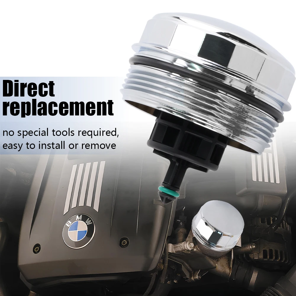 New Aluminum Auto Engine Oil Filter Housing Cover for  BMW E88 E82 1 Series 125i 128i 135i F22 F23 228i 228ix