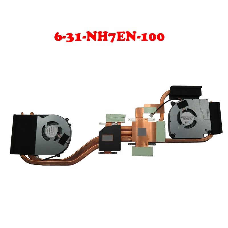 Laptop CPU GPU FAN&Heatsink For CLEVO NH70 6-31-NH70N-103 6-31-NH7EN-100 FLHF FLHJ DFS5M325063B1N-FLHJ DFS5K221153711-FLHF New