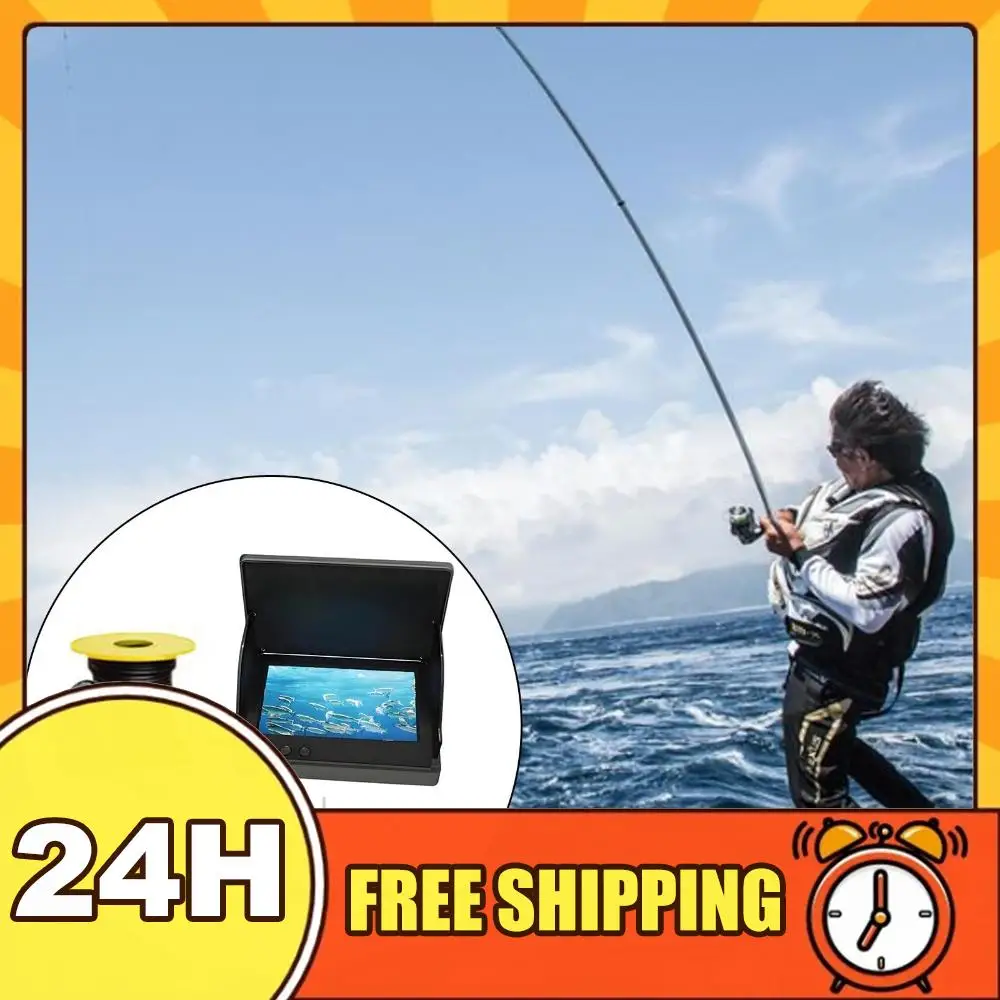 

4.3In LCD Underwater Fishing Camera IP67 Waterproof Handheld Fishes Finder Infrared Night Vision 220° 1080P Fishing Spot Finder