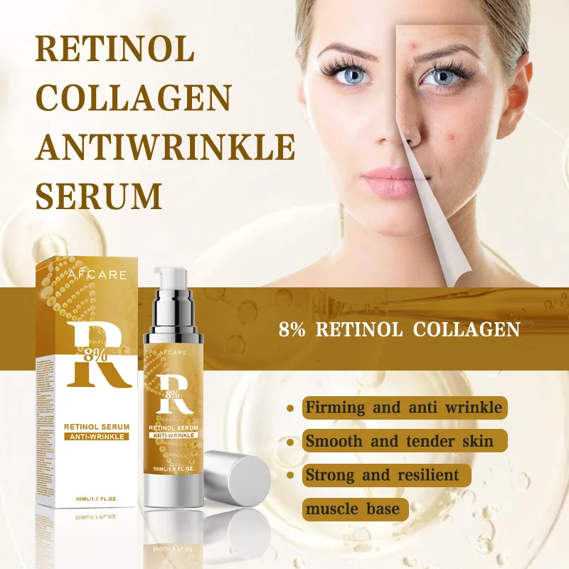 

Instant Remove Wrinkle Women Retinol Face Serum Firming Lifting Anti-Aging Serum Fade Fine Lines Improve Korean Skin Care