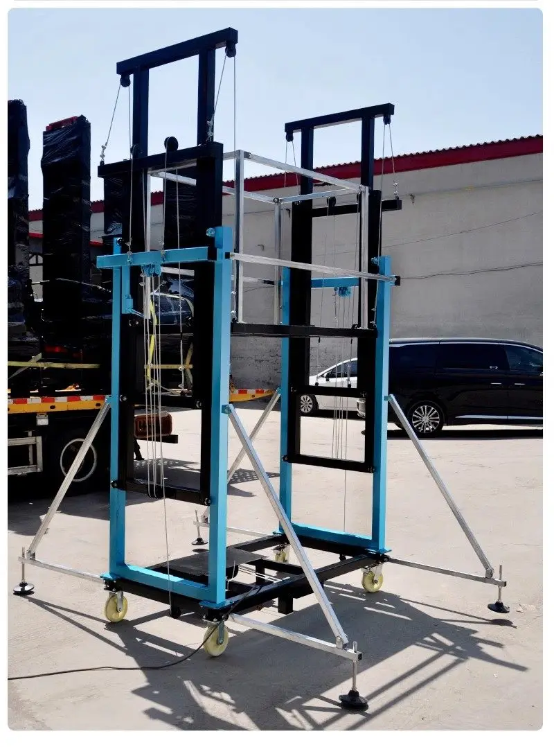 2-12m Remote Control Electric Scaffolding Custom Mobile Electric Lift Platform 300-800kg Load For Construction Decoration Work