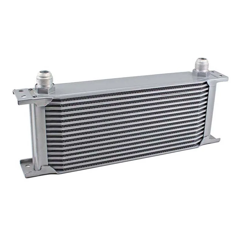 AN10 Oil Cooler Aluminum 7 10 13 16 19 25 Rows Silver Black British Type Engine Transmission Cooling System Radiator Universal