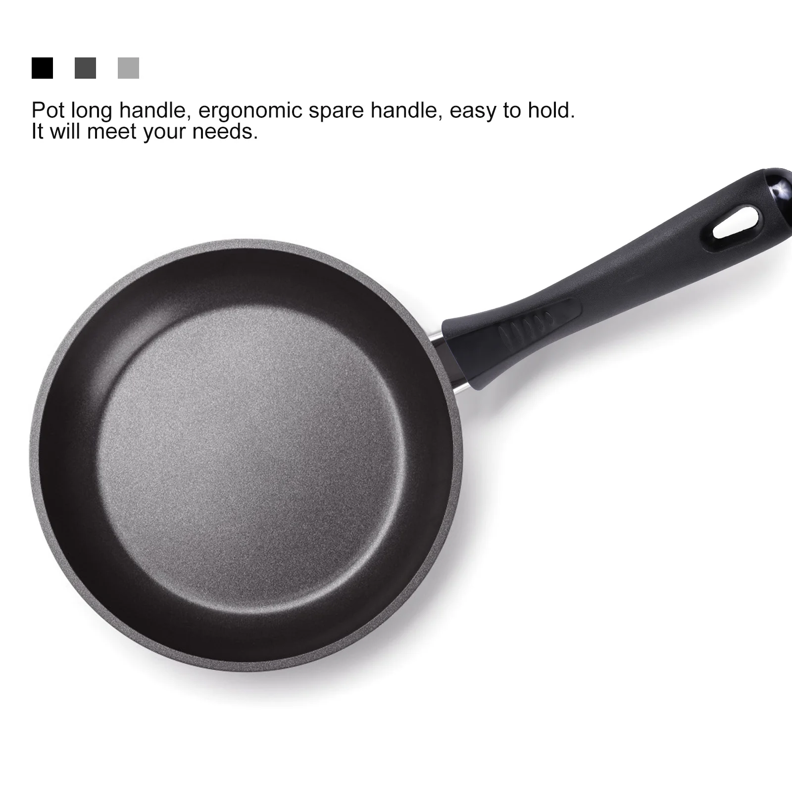 

2pcs Universal Double Hole Fry Pan Handle Heat Resistant Bakelite Grip Long Replacement For Cookware Pot Pan Handle